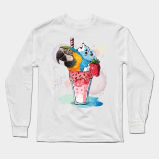 Blue-and-yellow Macaw Long Sleeve T-Shirt